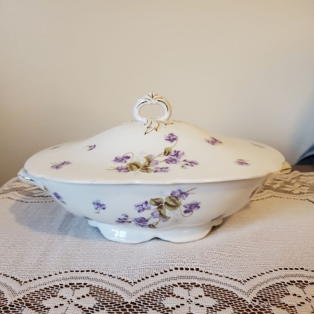Vintage Covered Bowl Vienna Austria